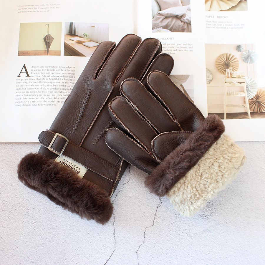 Schaffell-Fell-Handschuhe für  – Leather Driving Glove Bewertung und Preis