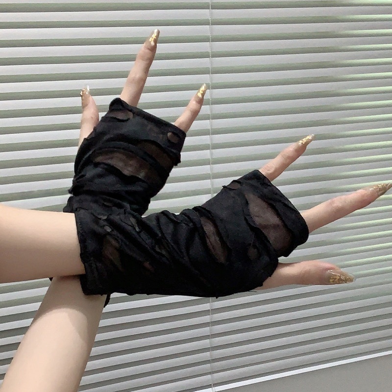Yueqiu Girl Alt Fashion Zerris – Fingerless Glove Knit Bewertung und Preis