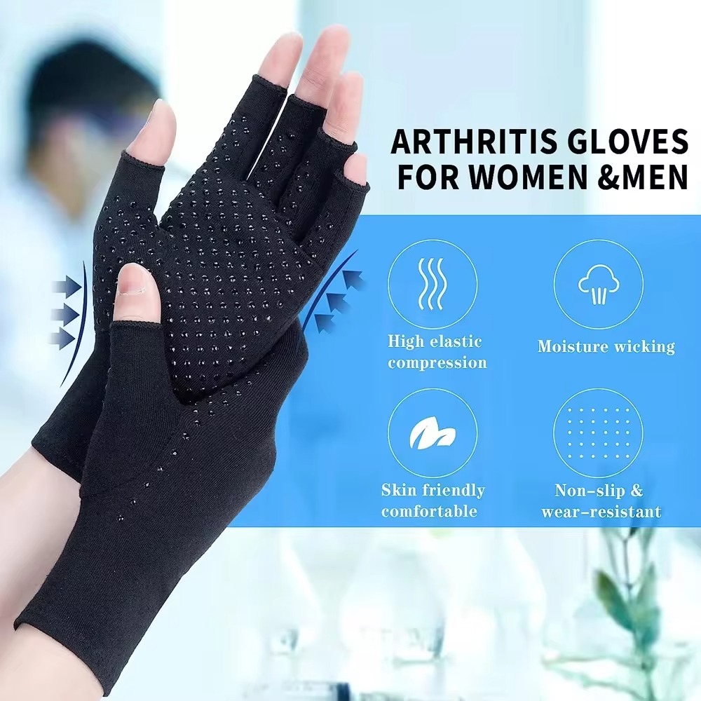 Fingerlose Kompressionshandsch – Fingerless Glove Knit Bewertung und Preis