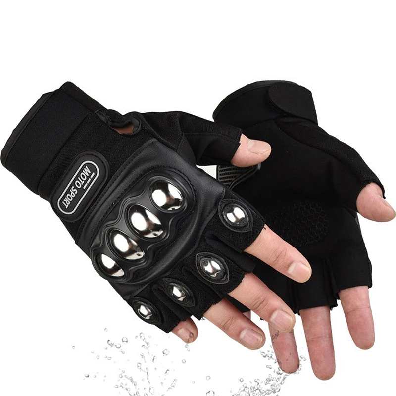 Halbfinger-Schutzhandschuhe fü – Motorcycle Glove Knuckle Bewertung und Preis