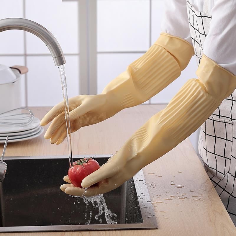 Lange wiederverwendbare Gummi- – Dish Glove Rubber Bewertung und Preis